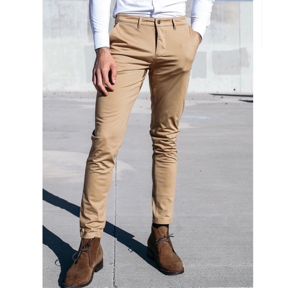 Barbell Apparel Men’s Motive Pants 38 Khaki Tan - Picture 1 of 10